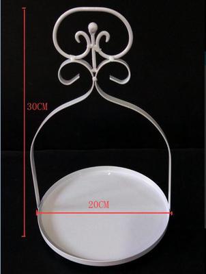 Simple And Modern Wrought Iron Lace Cake Stand - Mubimart -  