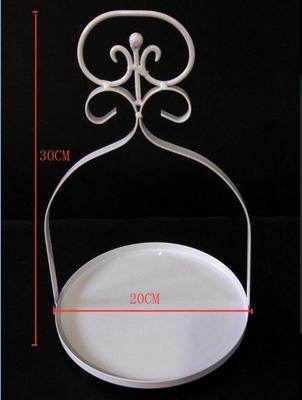 Simple And Modern Wrought Iron Lace Cake Stand - Mubimart