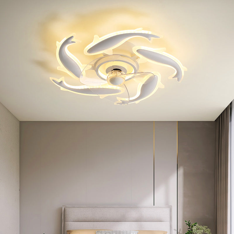 Simple Bedroom Ceiling Fan Lamp - Mubimart - Ceiling Fans 