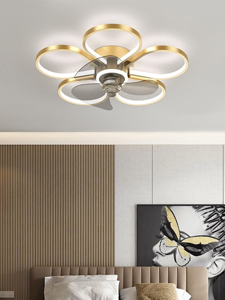 Simple Bedroom Fan Lamp Nordic Room Ceiling - Mubimart -  