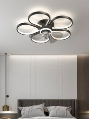 Simple Bedroom Fan Lamp Nordic Room Ceiling - Mubimart -  