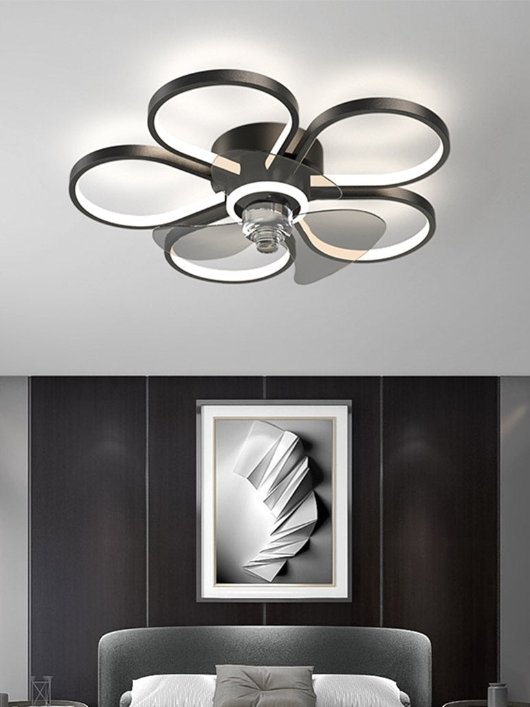 Simple Bedroom Fan Lamp Nordic Room Ceiling - Mubimart -  