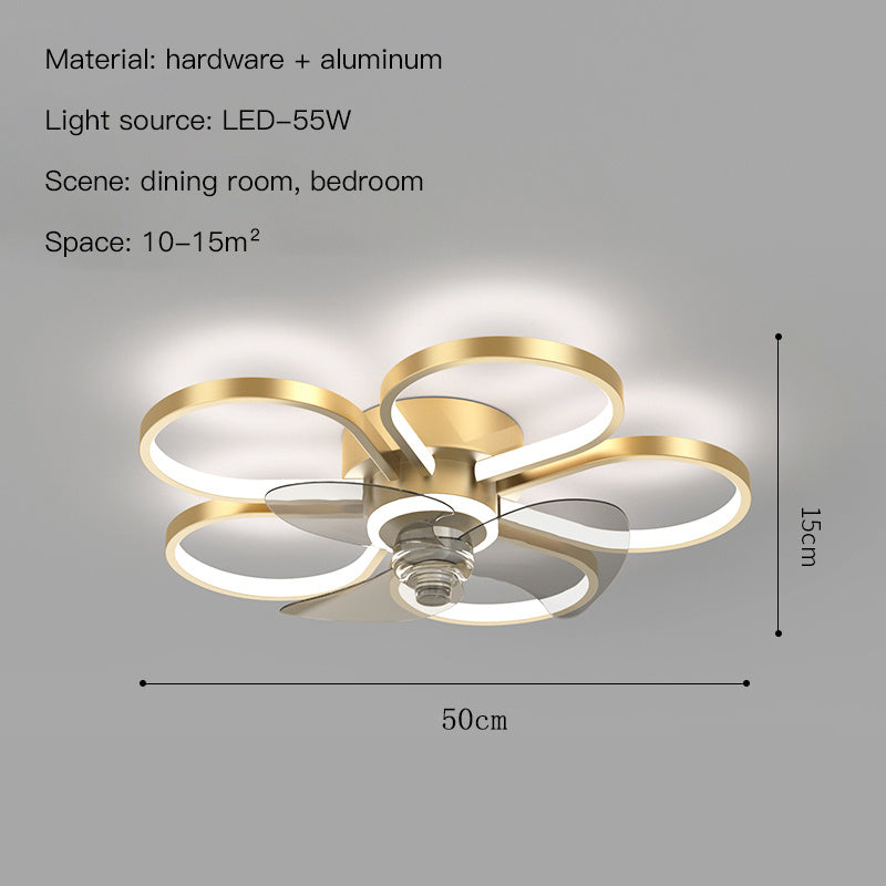 Simple Bedroom Fan Lamp Nordic Room Ceiling - Mubimart -  