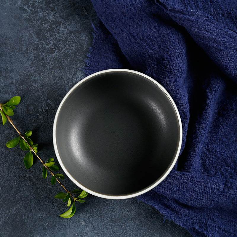 Simple Ceramic Tableware Western Food Bowls Underglaze Plates - Mubimart