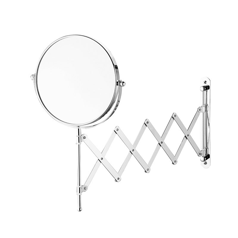 Simple Fashion Metal Makeup Mirror Wall Mounted Folding Mirror - Mubimart -  