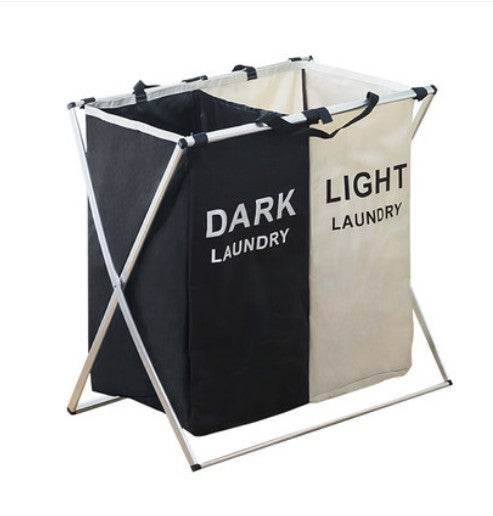 Simple Foldable Oxford Linen Hamper - Mubimart