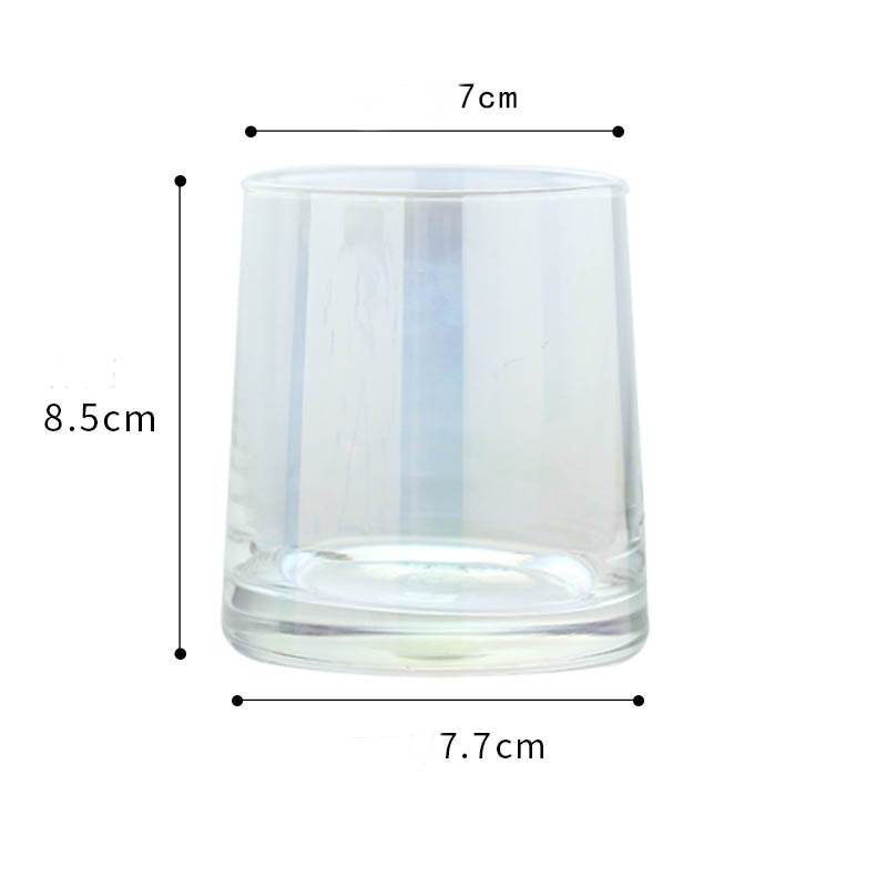 Simple Home Glass Colorful Whiskey Glass - Mubimart