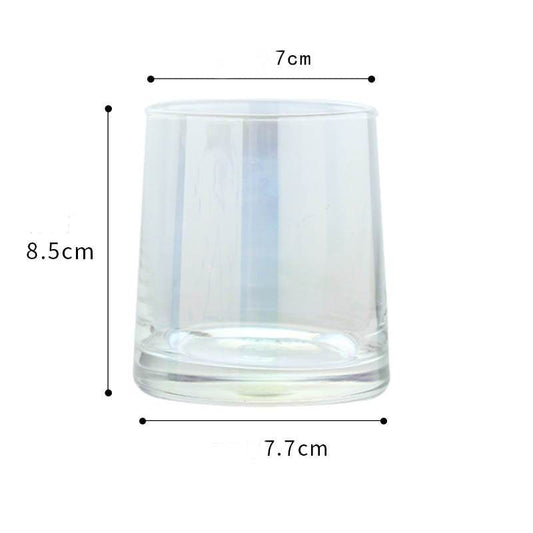 Simple Home Glass Colorful Whiskey Glass - Mubimart