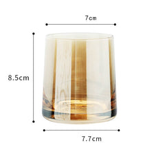 Simple Home Glass Colorful Whiskey Glass - Mubimart -  