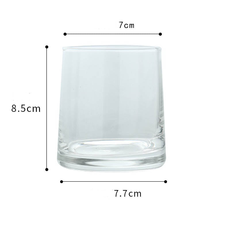 Simple Home Glass Colorful Whiskey Glass - Mubimart -  