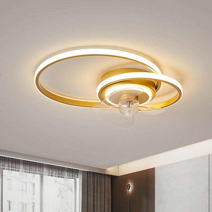 Simple Modern Bedroom Ceiling Fan Lamp - Mubimart -  