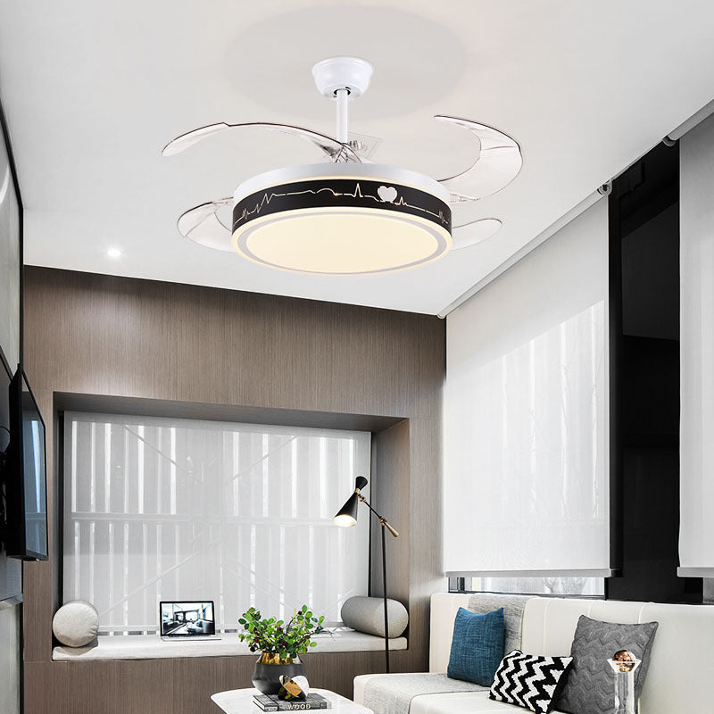 Simple One Restaurant Household Ceiling Fan Lighting Ceiling - Mubimart - Ceiling Fans 