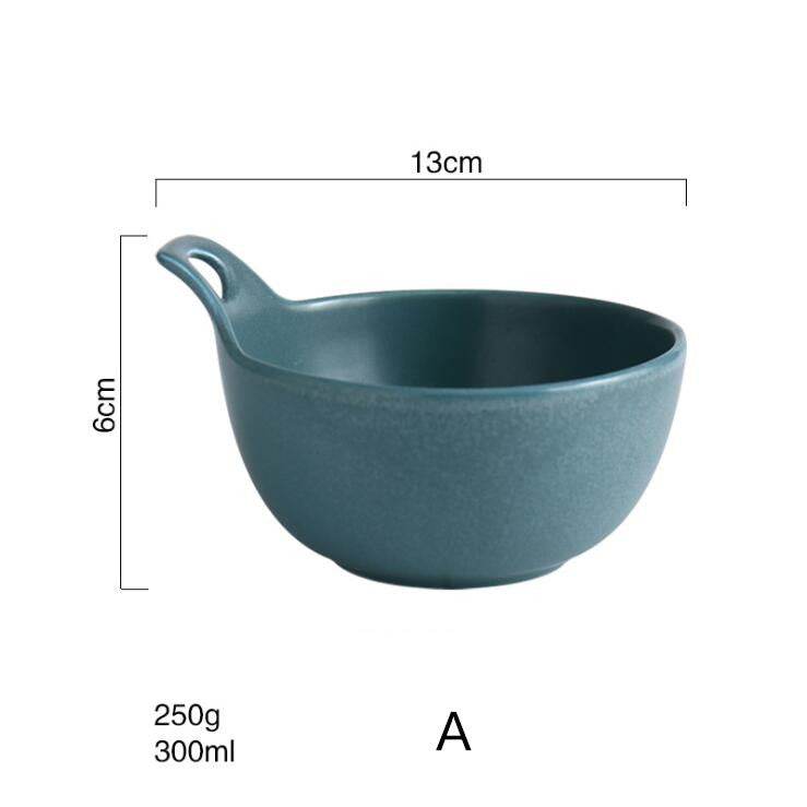 Simple Rice Bowl Baked Bowl Small Soup Bowl Dessert Breakfast Bowl - Mubimart