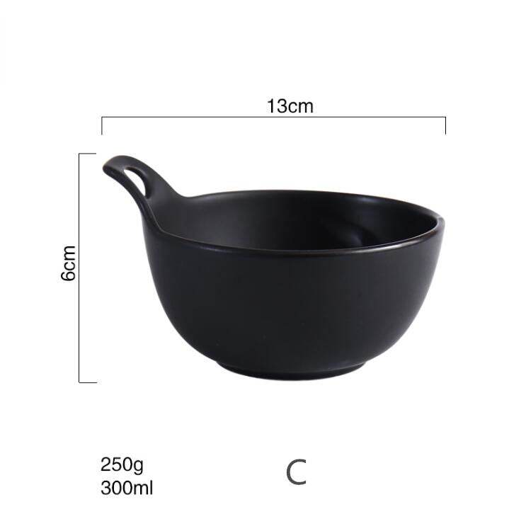 Simple Rice Bowl Baked Bowl Small Soup Bowl Dessert Breakfast Bowl - Mubimart