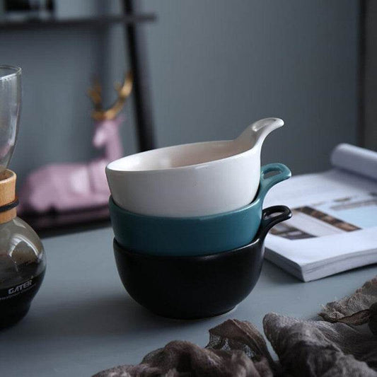 Simple Rice Bowl Baked Bowl Small Soup Bowl Dessert Breakfast Bowl - Mubimart
