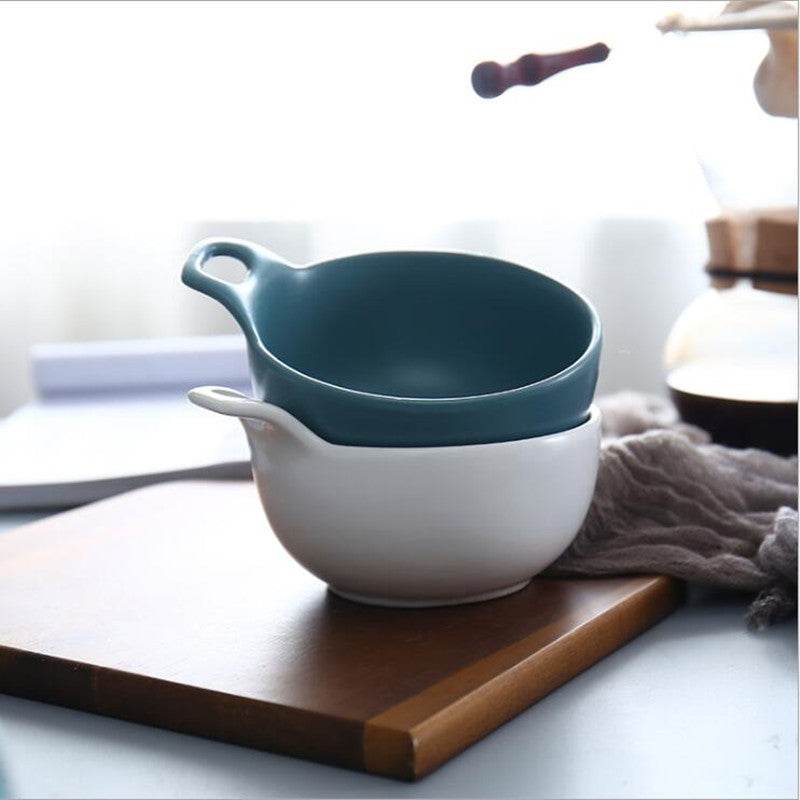 Simple Rice Bowl Baked Bowl Small Soup Bowl Dessert Breakfast Bowl - Mubimart