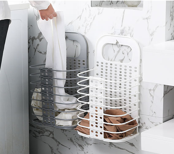 Simple Shape Household Collapsible Hamper - Mubimart - Laundry Hamper 