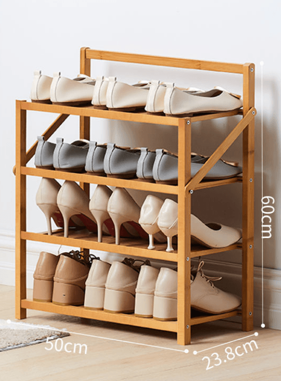 Simple Shoe Rack Solid At Home Entrance - Mubimart