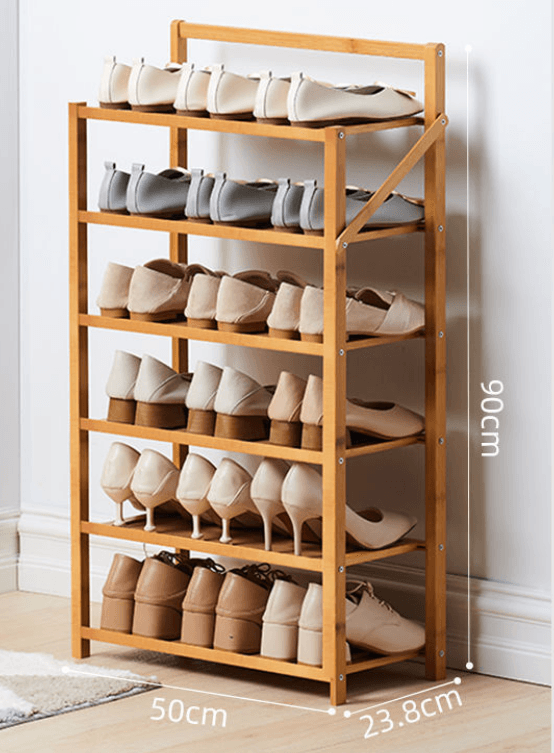 Simple Shoe Rack Solid At Home Entrance - Mubimart