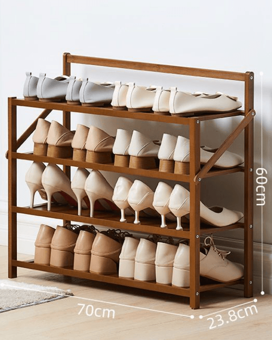 Simple Shoe Rack Solid At Home Entrance - Mubimart