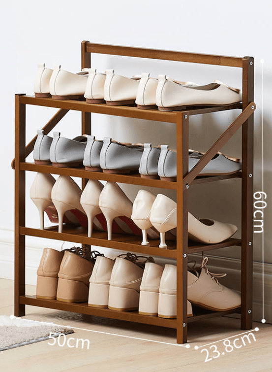 Simple Shoe Rack Solid At Home Entrance - Mubimart