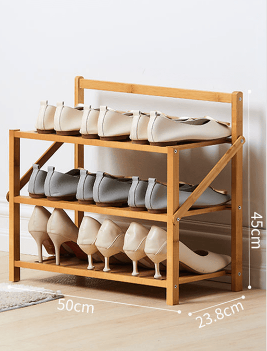 Simple Shoe Rack Solid At Home Entrance - Mubimart
