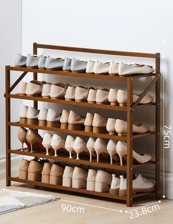 Simple Shoe Rack Solid At Home Entrance - Mubimart