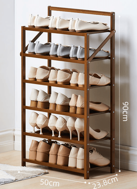 Simple Shoe Rack Solid At Home Entrance - Mubimart
