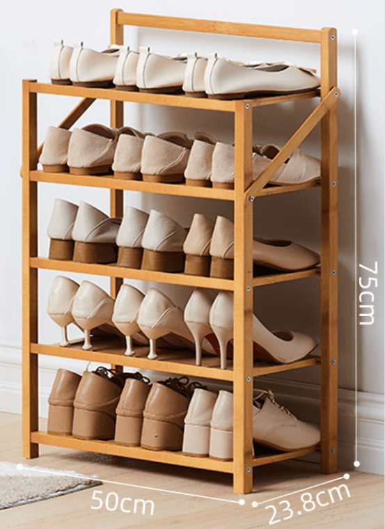 Simple Shoe Rack Solid At Home Entrance - Mubimart