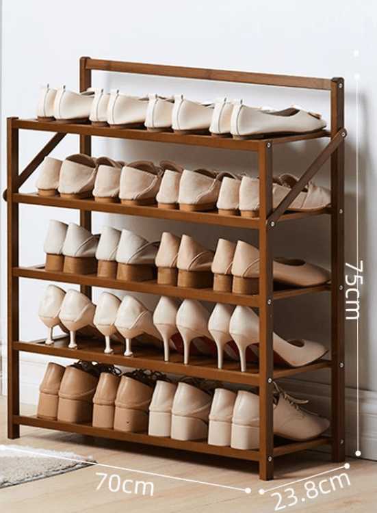 Simple Shoe Rack Solid At Home Entrance - Mubimart