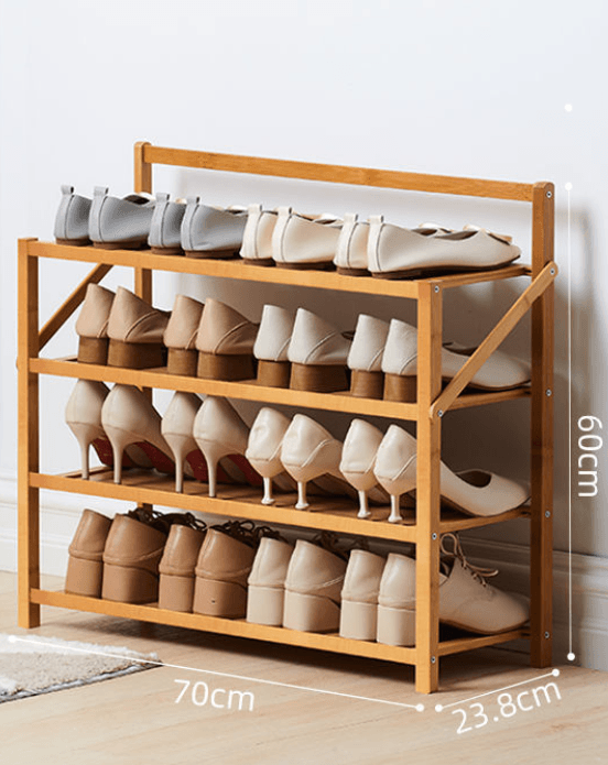 Simple Shoe Rack Solid At Home Entrance - Mubimart
