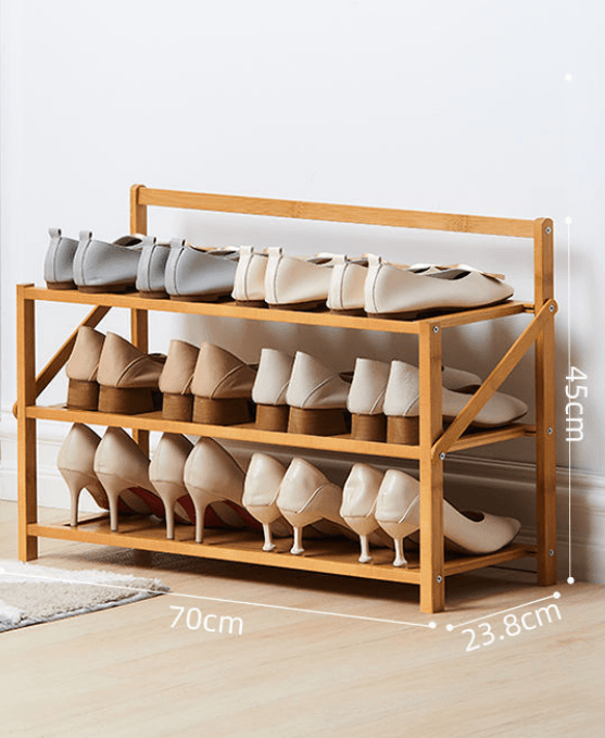 Simple Shoe Rack Solid At Home Entrance - Mubimart
