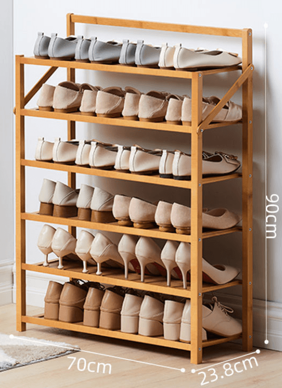 Simple Shoe Rack Solid At Home Entrance - Mubimart