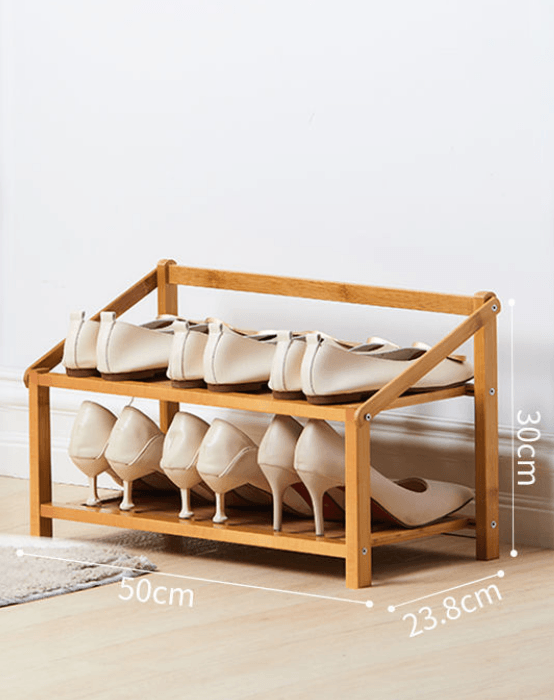 Simple Shoe Rack Solid At Home Entrance - Mubimart