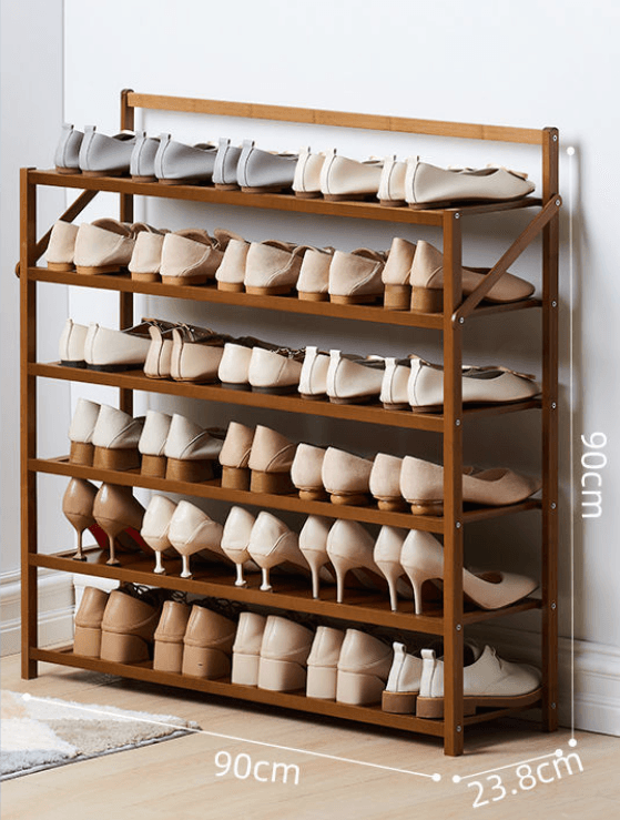 Simple Shoe Rack Solid At Home Entrance - Mubimart