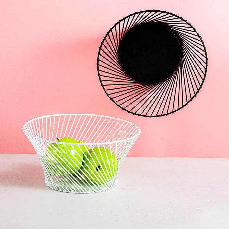 Simple Wrought Iron Fruit Basket - Mubimart