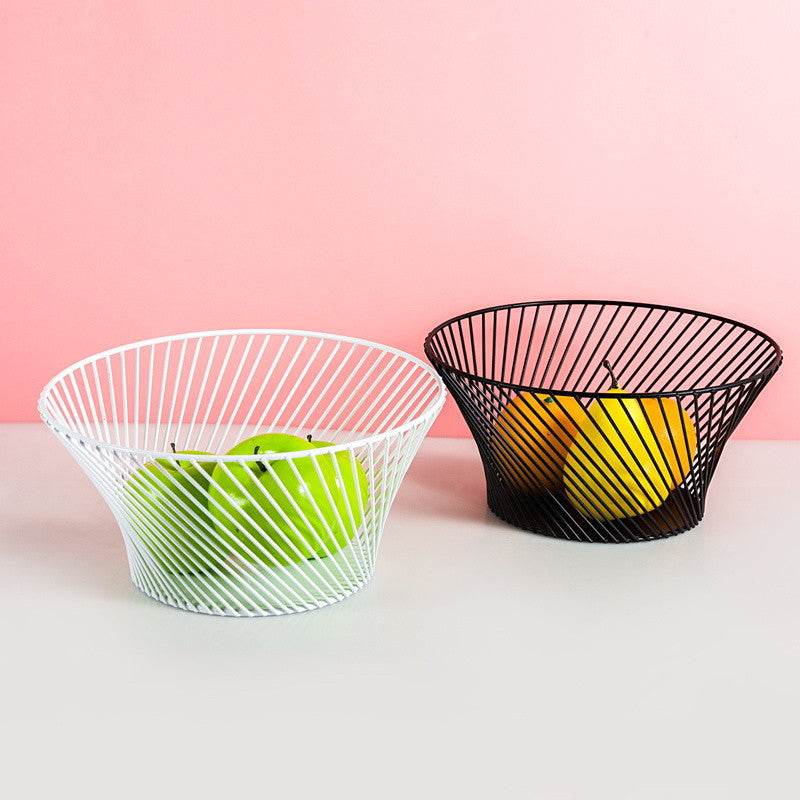 Simple Wrought Iron Fruit Basket - Mubimart