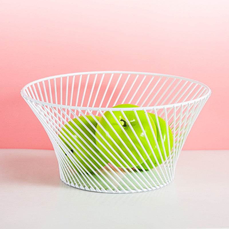 Simple Wrought Iron Fruit Basket - Mubimart