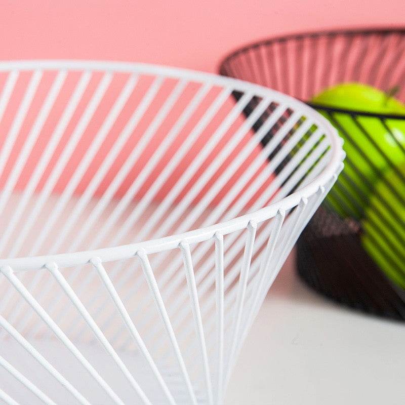 Simple Wrought Iron Fruit Basket - Mubimart