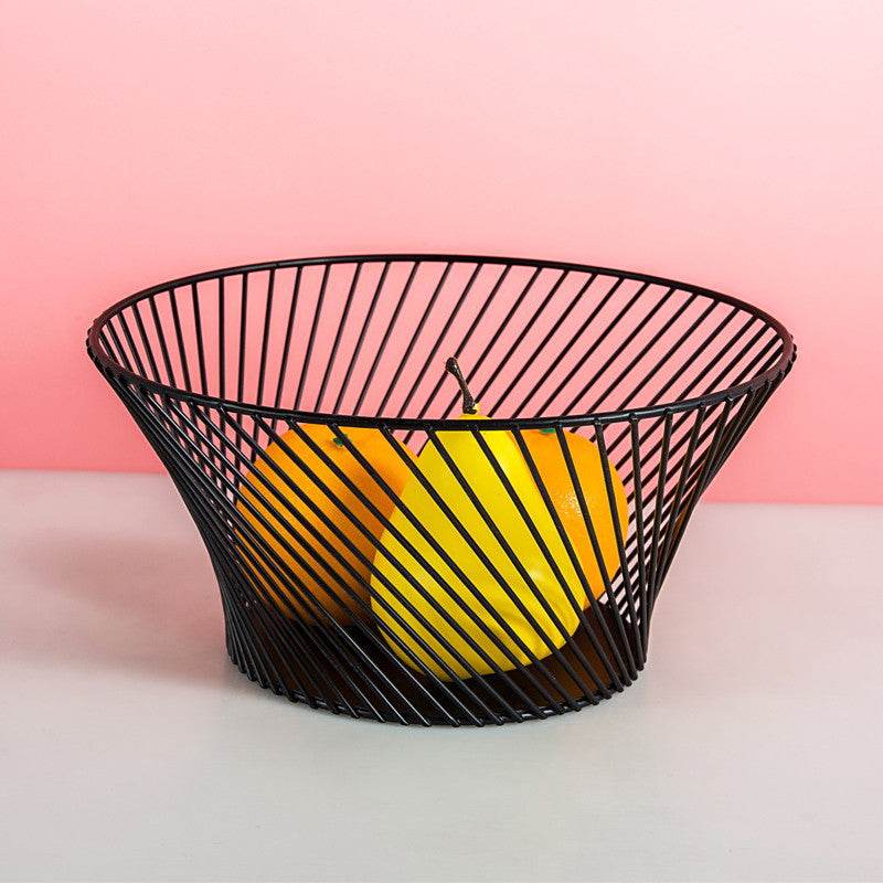 Simple Wrought Iron Fruit Basket - Mubimart