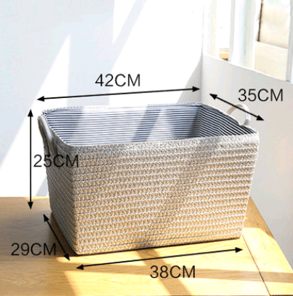 Simple hamper storage basket storage basket finishing basket large size clothes basket toy basket - Mubimart