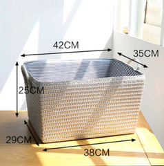 Simple hamper storage basket storage basket finishing basket large size clothes basket toy basket - Mubimart - Laundry Hamper 