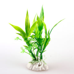 Simulation Of Aquatic Plants Wholesale Fish Tank Landscaping Simulation Plants Ornamental Plastic Short Aquatic Plants 2 Color Bamboo Leaves - Mubimart -  