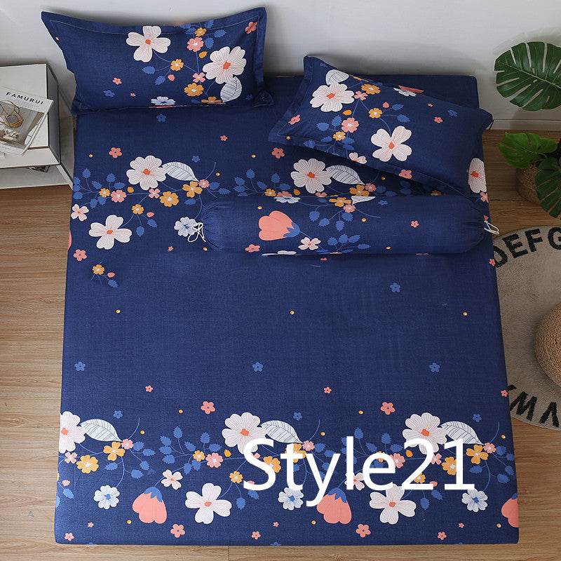 Single Bed Linens Mattress Pad Sets Bed Sheet Single Mattress Cover - Mubimart