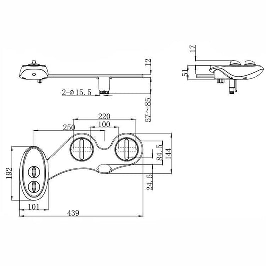 Single Cold Double Spray With Self-cleaning Full Function Body Bidet - Mubimart