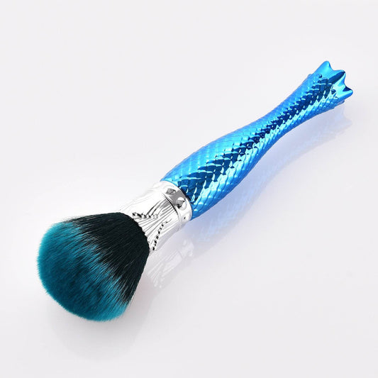 Single makeup brush makeup tool blue - Mubimart