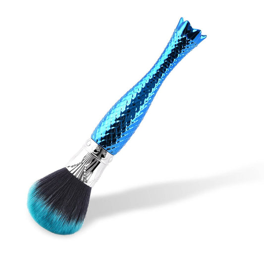 Single makeup brush makeup tool blue - Mubimart