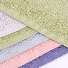 Six Piece Set Of Pure Cotton Bath Towels - Mubimart -  