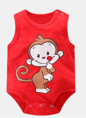 Sleeveless Baby rompers clothes newborn baby clothes - Mubimart