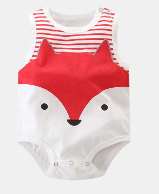 Sleeveless Baby rompers clothes newborn baby clothes - Mubimart - Baby Cloth 